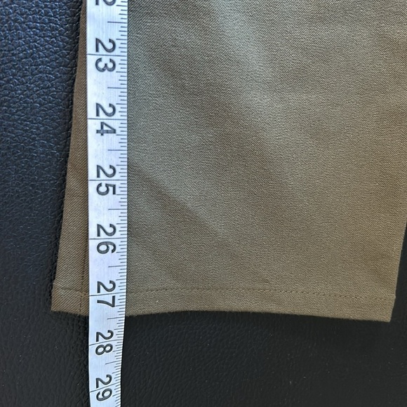 Veronica Beard ADELAIDE ZIPPER POCKET SKINNY STRAIGHT LEG PANTS ARMY GREEN Sz 8 - Picture 13 of 14